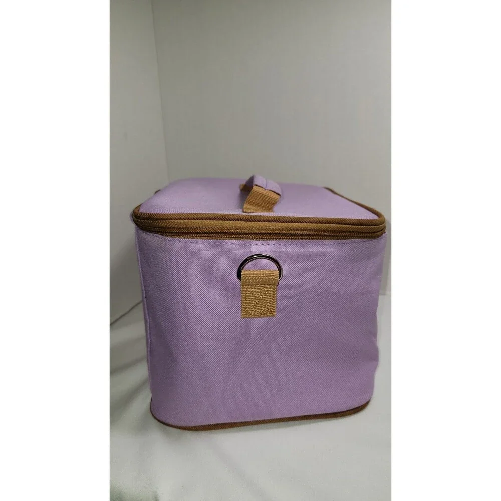 Lucky Brand Purple Lunch Bag Insulated with Detachable Strap 10x7x7.5